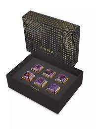 ANNA NEW YORK Vida Whisky Cubes, Amethyst Quartz, Set of 6 Gift