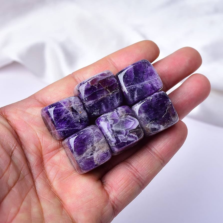 ANNA NEW YORK Vida Whisky Cubes, Amethyst Quartz, Set of 6 Gift