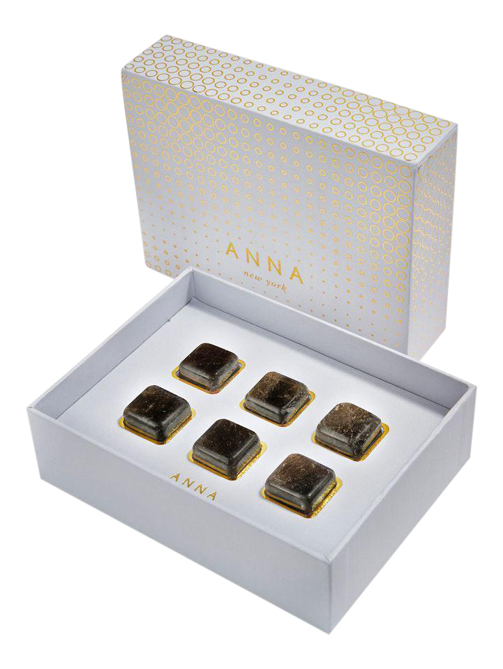 ANNA NEW YORK Vida Whisky Gems, Smoky Quartz, Set of 6