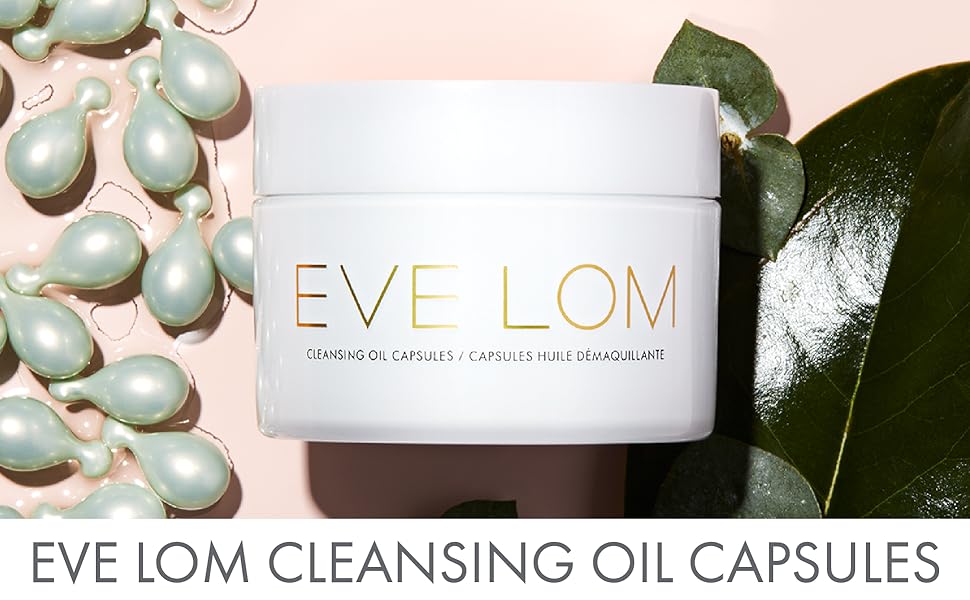 EVE LOM Cleansing Oil Based Cleanser, Full Size 50 Capsules, Multyi, Unscented