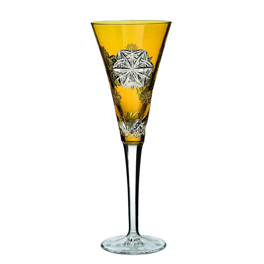 Waterford Snowflake Wishes Peace Prestige Amber Flute by Waterford