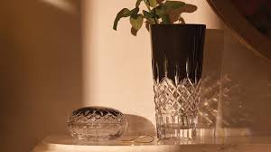 Waterford Crystal LISMORE BLACK VASE 12"