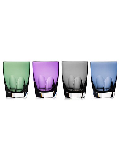 Waterford W Tumbler Set of 4 Mixed Colors