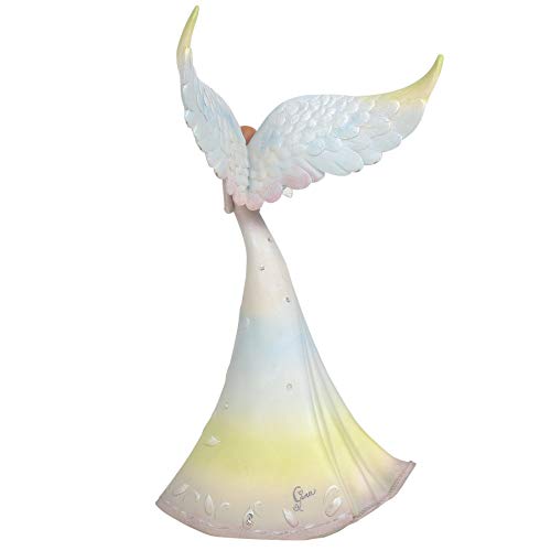 Enesco Piece Peace of Mind Angel Figurine, 8.86 Inch, Multicolor