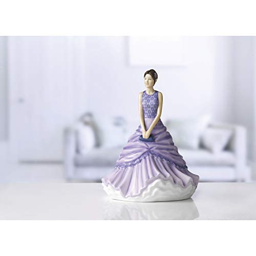 Royal Doulton Ava, Petite of The Year 2020 HN 5924 Collectible Figurine, 6.7", Purple Dress