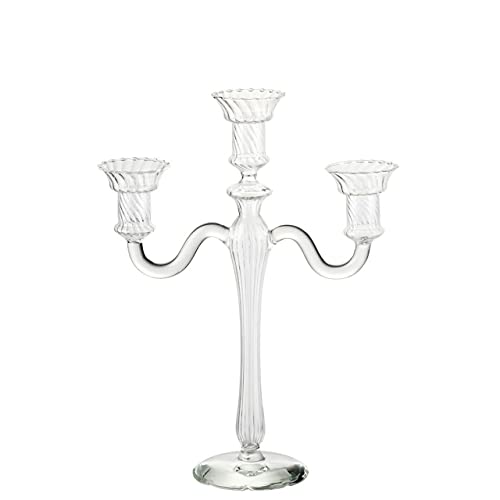 Rosenthal Illuminé Glas Leuchter 3-arm. 33cm 69049-110002-49485 Candelabrum