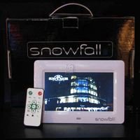 8X5.75"SNOWFALL PROMO DISPLAY W/MUSIC.