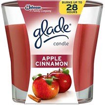 Glade Apple Cinnamon Scented Candle 3.8 oz (Pack of 6)