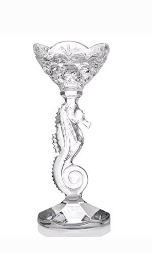 Waterford Crystal 11.25" Seahorse Pillar Candlestick