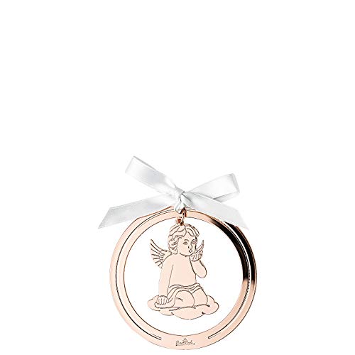 ROSENTHAL Christmas Pendants, Rosenthal Pendant Angel kiss on The Hand Rose Gold (8cm) Gift Boxed