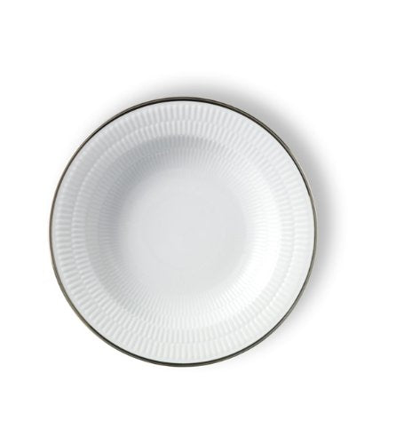 Royal Copenhagen Platinum Fluted Soup Plate