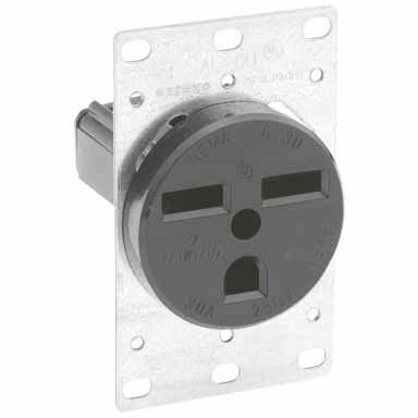 3 each: Leviton Industrial Grade 30 Amp Receptacle (R00-05372-000)