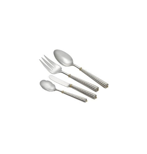 Monique Lhuillier Waterford Stainless Fete D'Or 4 Pc Hostess Set