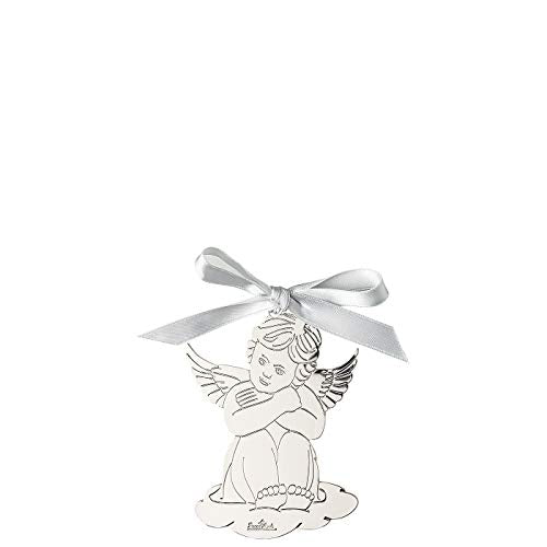 ROSENTHAL Christmas Pendants, Rosenthal Silver Collection Angels Silver Sitting Angel, Gift Boxed