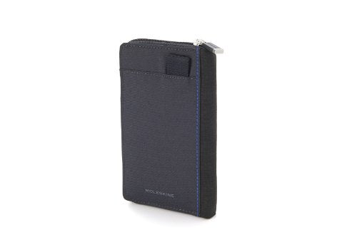 Moleskine Zip Wallet, Payne's Grey, (4.25 x 7 x 0.75)