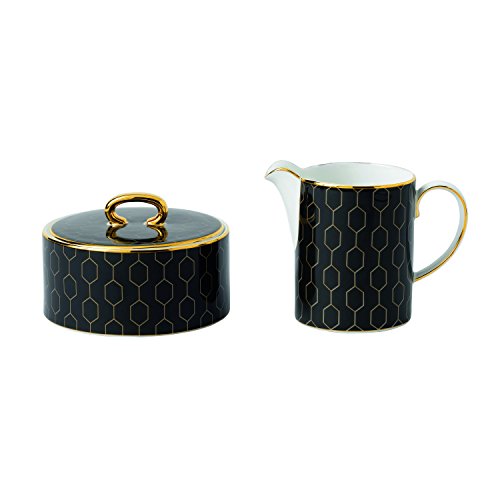 Wedgwood GIO Gold Accent Cream & Sugar Set, Set of 2, Multicolor