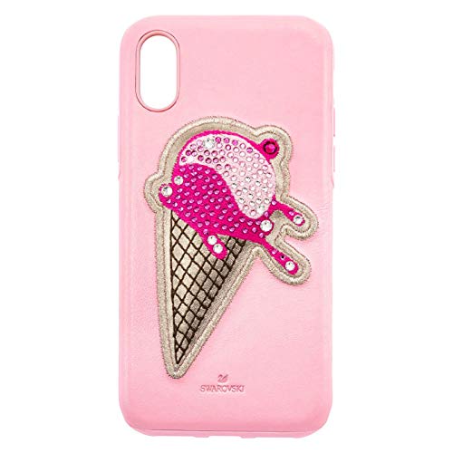 SWAROVSKI Crystal iPhone Smartphone CASE, NO Regrets ICE Cream Smartphone CASE with Integrated Bumper, iPhone® X/XS, Pink