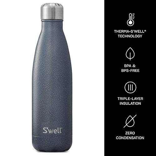 S'well Stainless Steel Water Bottle - 25 Fl Oz - Night Sky - Triple-Layered Vacuum-Insulated Containers Keeps Drinks Cold for 48 Hours and Hot for 24 - BPA-Free - Perfect for the Go