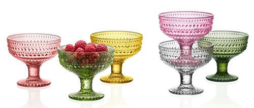 Iittala Kastehelmi Dessert Bowl, 1 Units, Glass, Desert, 12.3 x 12.3 x 11 cm