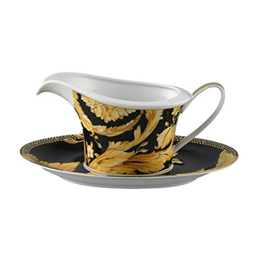 Rosenthal Vanity Gravy Sauce Boat and Saucer, Two Pieces 18 ounce