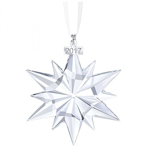 Swarovski Christmas Ornament, Annual Edition 2017 Figurine, Crystal, Transparent, 6.1 x 0.9 x 7.7 cm, 1 Unit