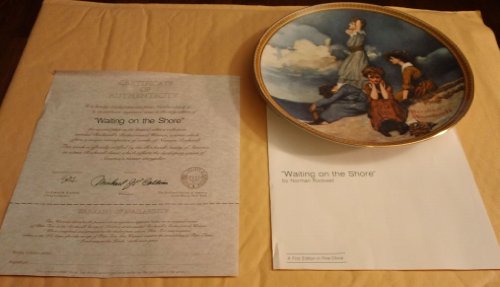 Norman Rockwell - Knowles Collector's Plate with Certificate of Authenticity and Original Box - "Waiting on the Shore"