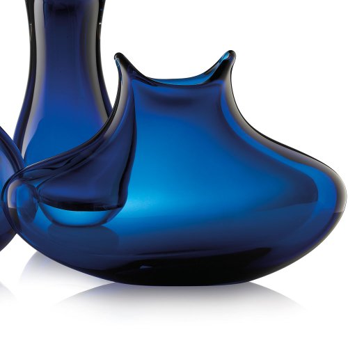 ROGASKA CRYSTAL Groovy kind of love cobalt blue Vase 20 cm