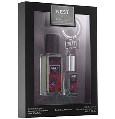 Nest Black Tulip On-The-Go Set - .5 oz. Spray & .10 oz. Rollerball Keychain