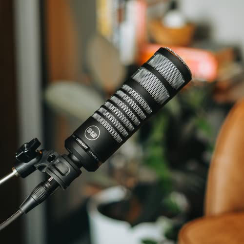 512 Audio Limelight Dynamic Vocal XLR Microphone featuring a Hypercardioid Polar Pattern Designed for Podcasting, Broadcasting and Streaming