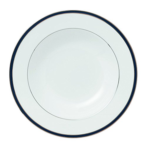 Royal Doulton Signature Blue Rim Soup Bowl, 9", White