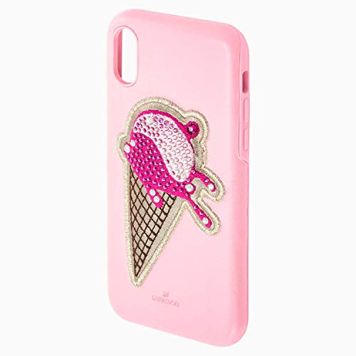 SWAROVSKI Crystal iPhone Smartphone CASE, NO Regrets ICE Cream Smartphone CASE with Integrated Bumper, iPhone® X/XS, Pink