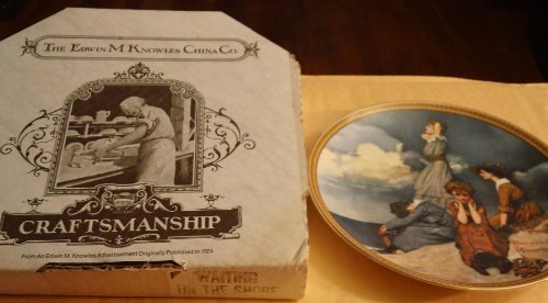 Norman Rockwell - Knowles Collector's Plate with Certificate of Authenticity and Original Box - "Waiting on the Shore"