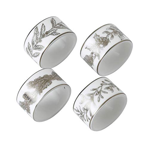 Waterford Wedgwood 2020 Winter White Napkin Ring Set of 4