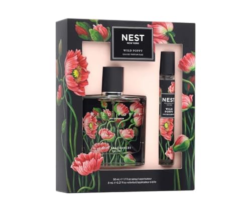 NEST New York Wild Poppy Fine Fragrance Set 1.7fl oz/50ml+0.27fl oz/8ml