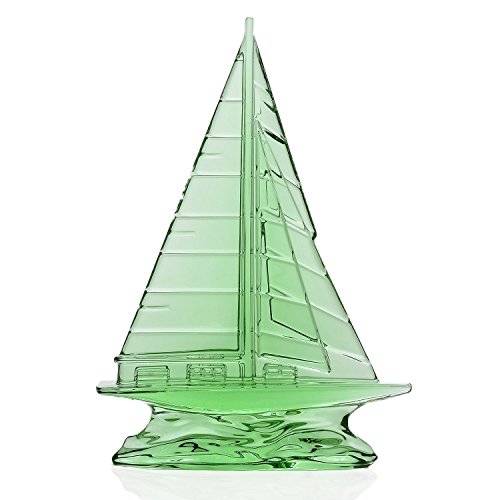 Waterford Sailboat Green Sculpture