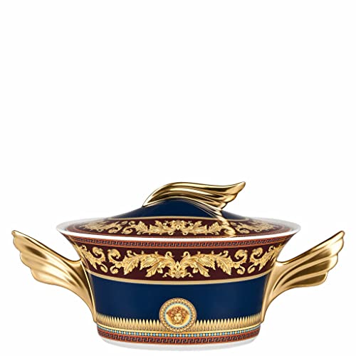 Rosenthal Versace, Iconic Heroes Large Oval Covered Vegetable Bowl, Schüssel mit Deckel, Soup Tureen, Multi Color, 54 oz VERSACE, Germany