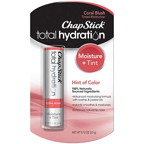 ChapStick Total Hydration Moisture + Tint Sunset Nude Tinted Lip Balm Tube, Tinted Moisturizer - 0.12 Oz