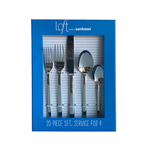 ROSENTHAL THOMAS LOFT SIGNE 20 PIECE STAINLESS STEAL FLATWARE SET, Gift