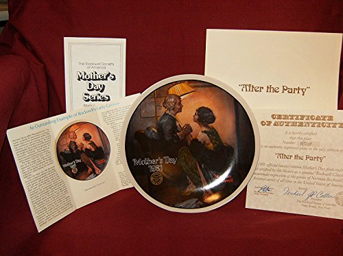 Norman Rockwell: “After the Party” 1981 Mother’s Day Collector’s Plate