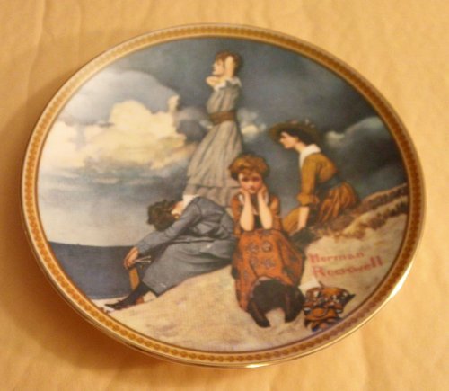 Norman Rockwell - Knowles Collector's Plate with Certificate of Authenticity and Original Box - "Waiting on the Shore"