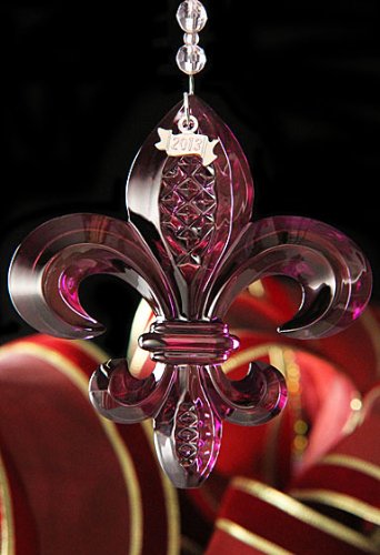 Waterford 2013 Fleur de Lys Ornament - Royal Purple