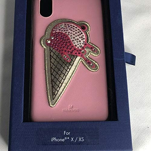 SWAROVSKI Crystal iPhone Smartphone CASE, NO Regrets ICE Cream Smartphone CASE with Integrated Bumper, iPhone® X/XS, Pink