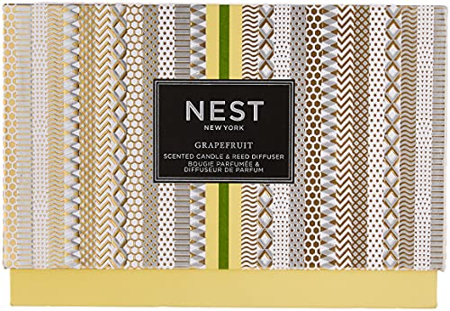 NEST New York Grapefruit Classic Candle & Reed Diffuser Set