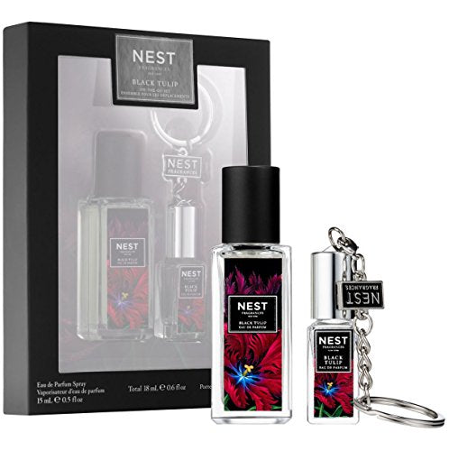 Nest Black Tulip On-The-Go Set - .5 oz. Spray & .10 oz. Rollerball Keychain