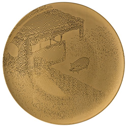 Rosenthal TAC Gold Large Service Plate Palazzo RORO II Piglet, 13 inch Premium porcelain New in Gift Box