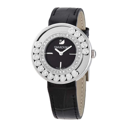 Swarovski Lovely Crystals Quartz Black Dial Ladies Watch