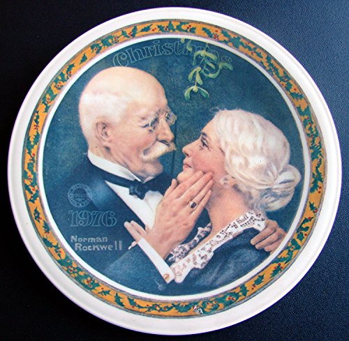 1976 "GOLDEN CHRISTMAS" Limited Edition Collector Plate by Norman Rockwell