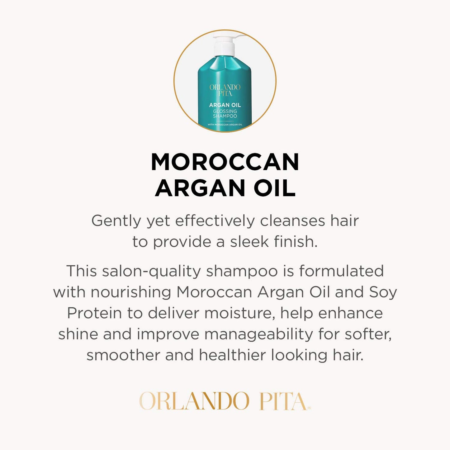 ORLANDO 1108984 Pita Argan Oil Shampoo 27 oz.