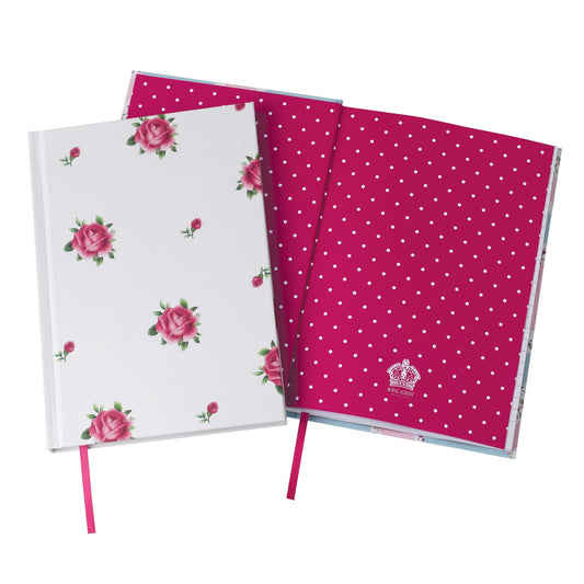 New Country Roses Casebound Notepad Size: 5.8" W x 8.3" W