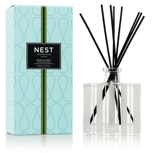 NEST Fragrances Reed Diffuser- Moss & Mint , 5.9 fl oz